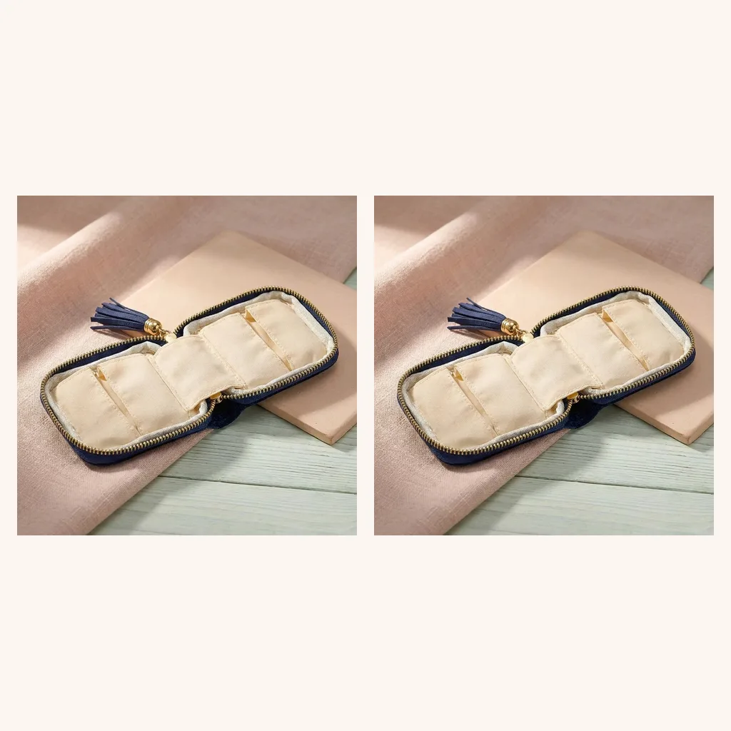 Five-Layer Velvet Jewelry Roll