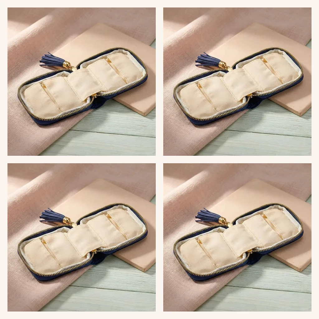 Five-Layer Velvet Jewelry Roll